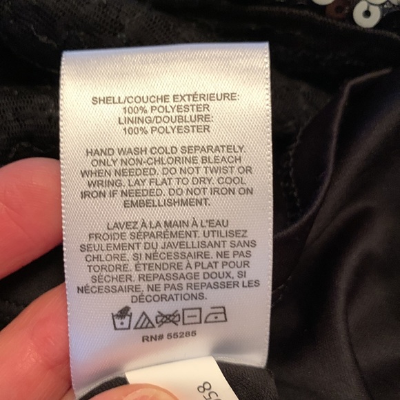 Express sequin elegant black dress - Picture 6 of 6